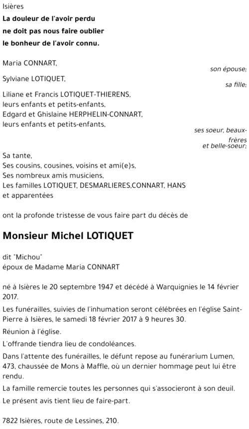 Michel LOTIQUET
