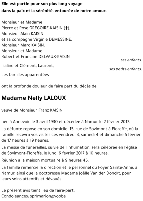 Nelly LALOUX