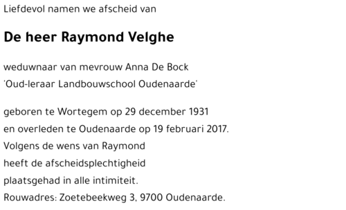 Raymond Velghe