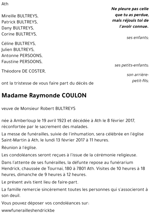 Raymonde COULON