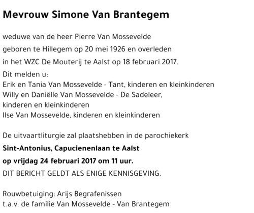 Simone Van Van Brantegem
