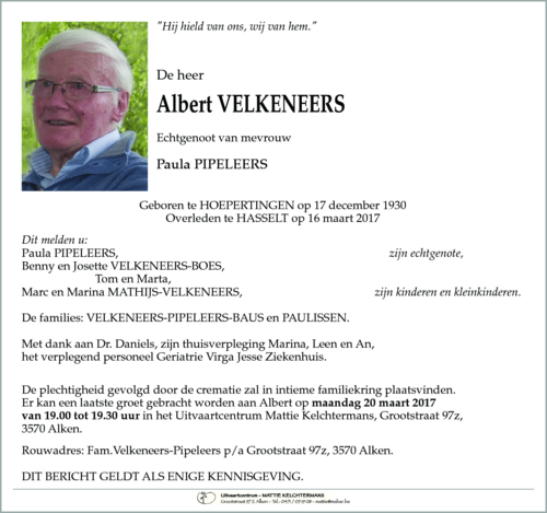 Albert VELKENEERS