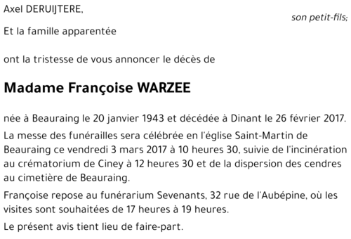 Françoise WARZEE