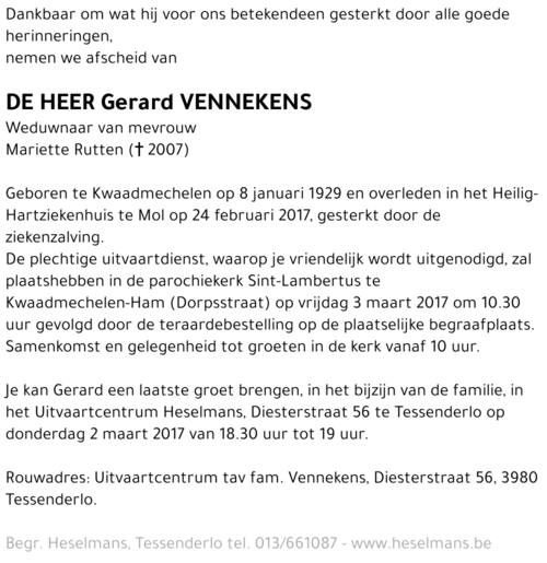 Gerard Vennekens