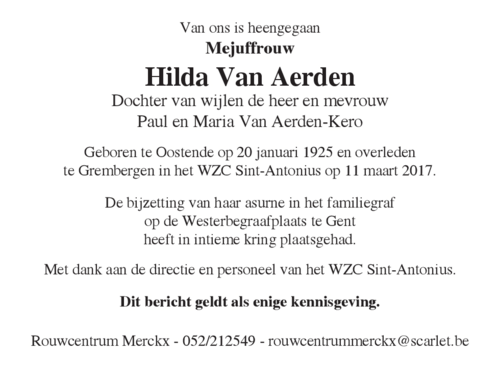 Hilda Van Aerden