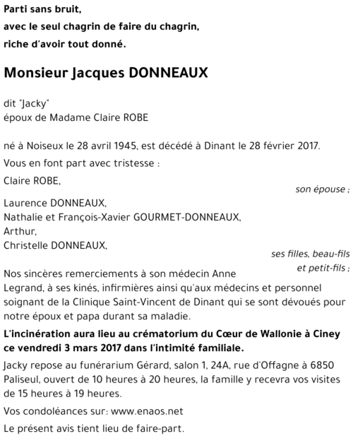 Jacques DONNEAUX