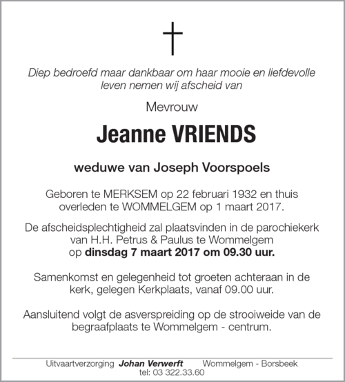 Jeanne Vriends