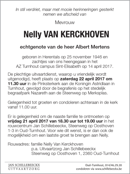 Nelly Van Kerckhoven