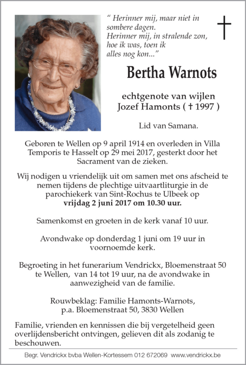 Bertha Warnots