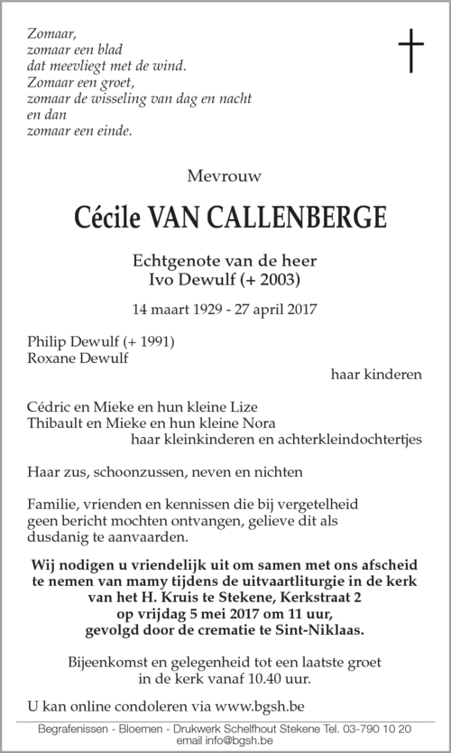 Cécile Van Callenberge