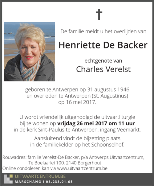 Henriette De Backer