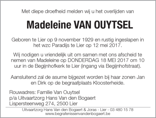 Madeleine Van Ouytsel