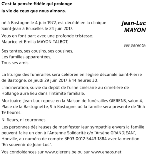 Jean-Luc MAYON