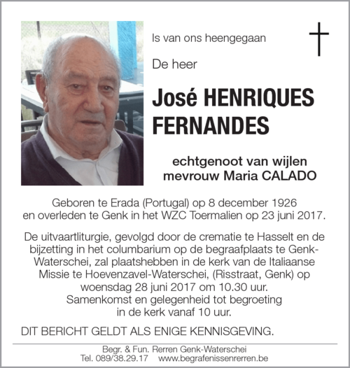 José HENRIQUES FERNANDES
