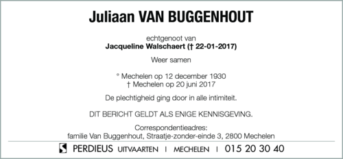 Juliaan Van Buggenhout