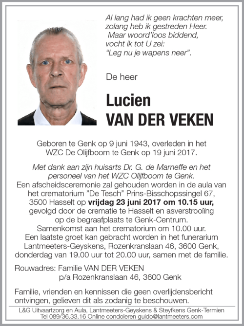 Lucien VAN DER VEKEN