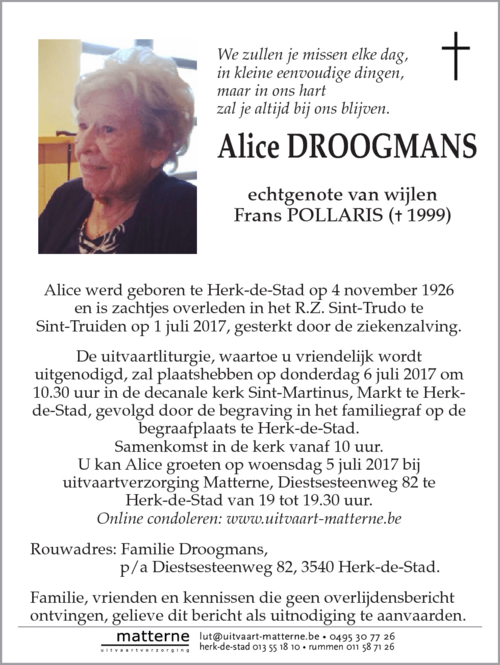 Alice Droogmans