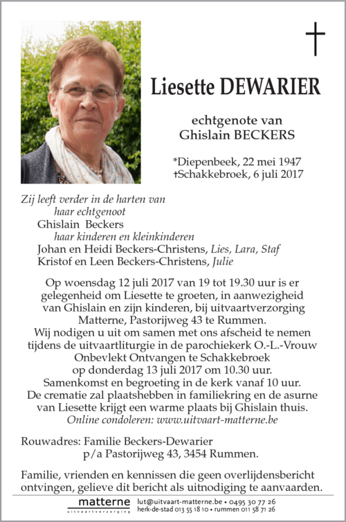 Liesette Dewarier
