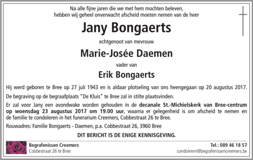 Jany Bongaerts