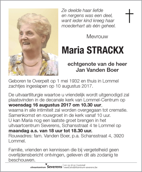 Maria Strackx