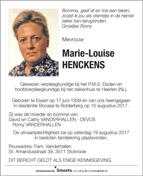 Marie-Louise HENCKENS