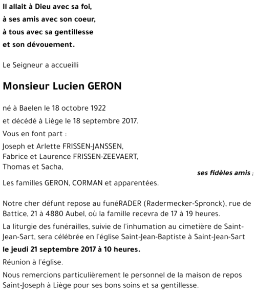 Lucien GERON