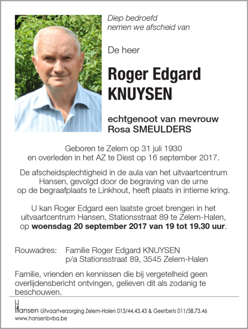 Roger Edgard KNUYSEN