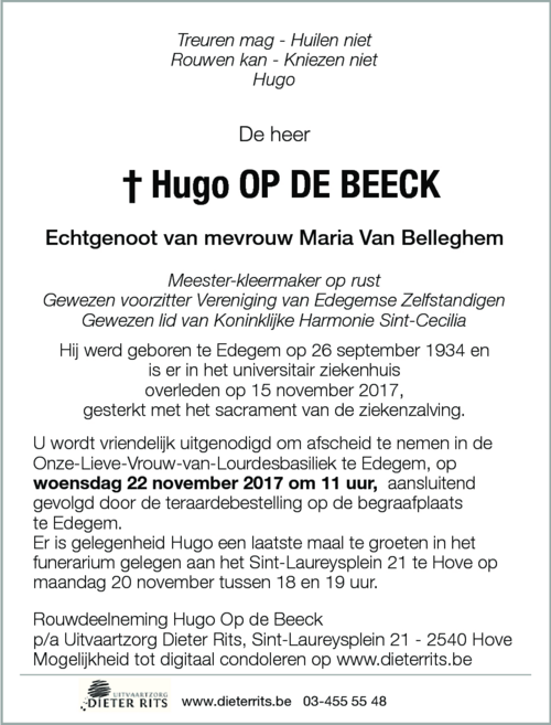 Hugo Op de Beeck