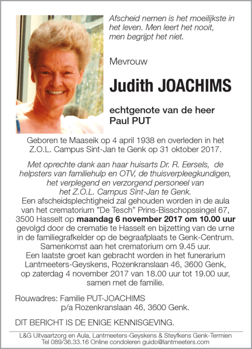 Judith JOACHIMS