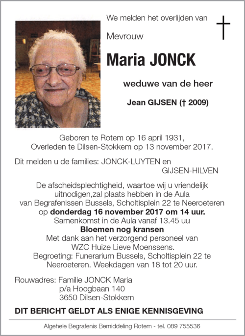 Maria JONCK