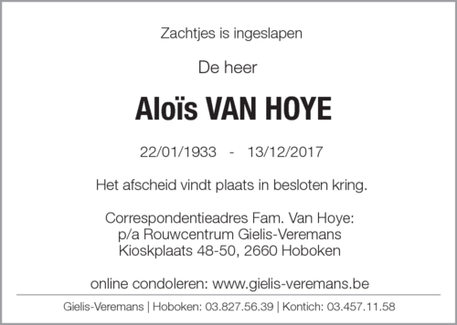 Aloïs Van Hoye