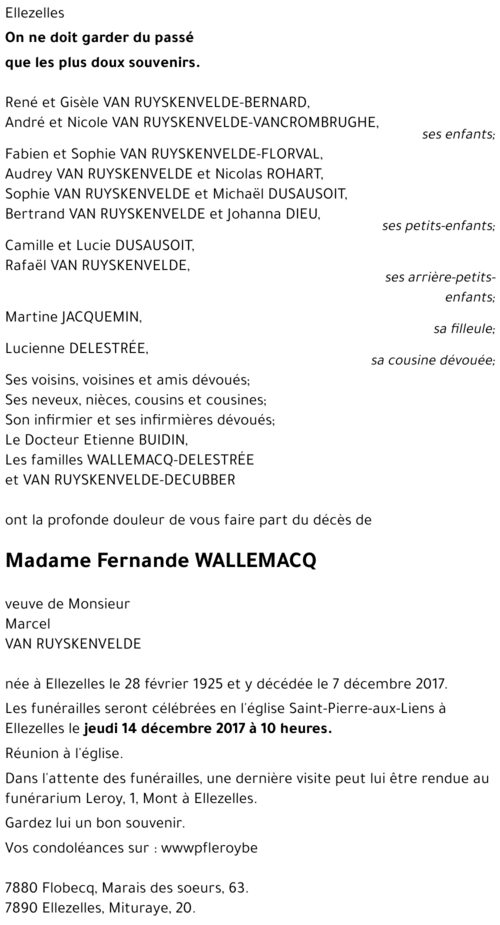 Fernande Wallemacq