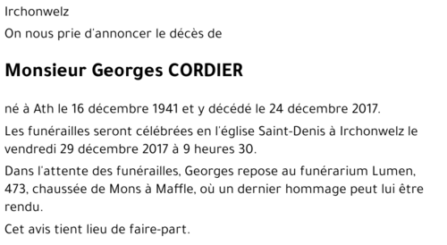 Georges CORDIER