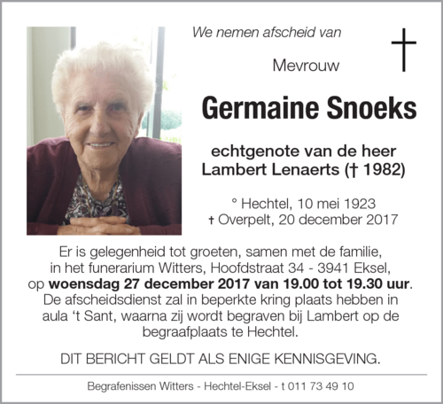 Germaine Snoeks