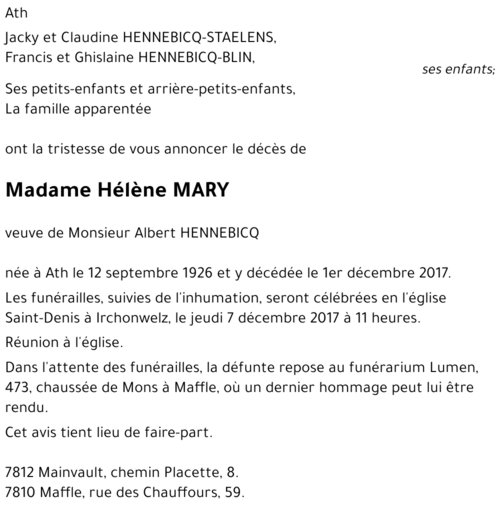 Hélène MARY
