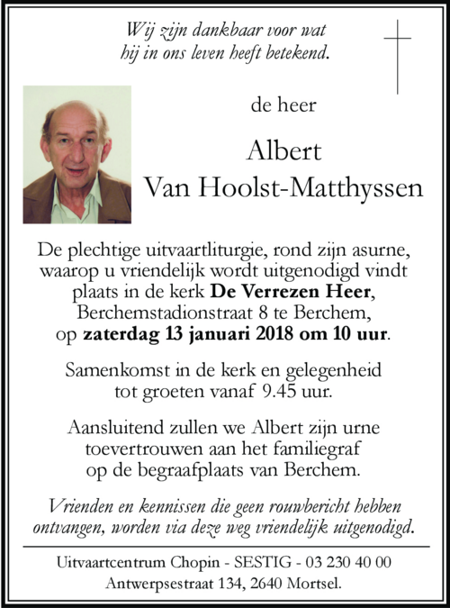 Albert Van Hoolst-Matthyssen