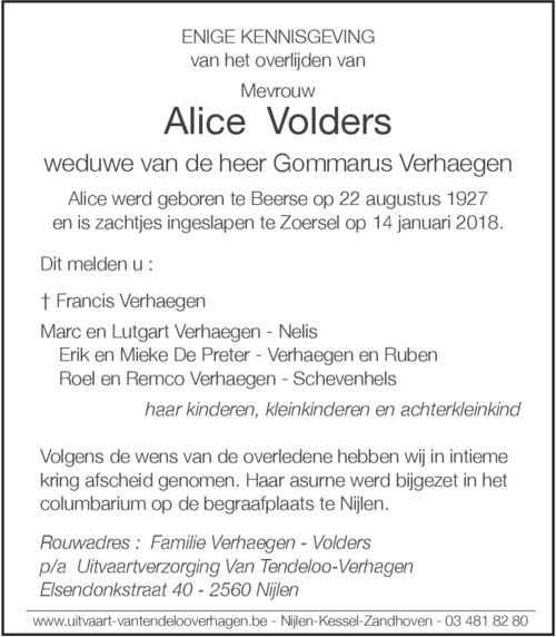 Alice Volders