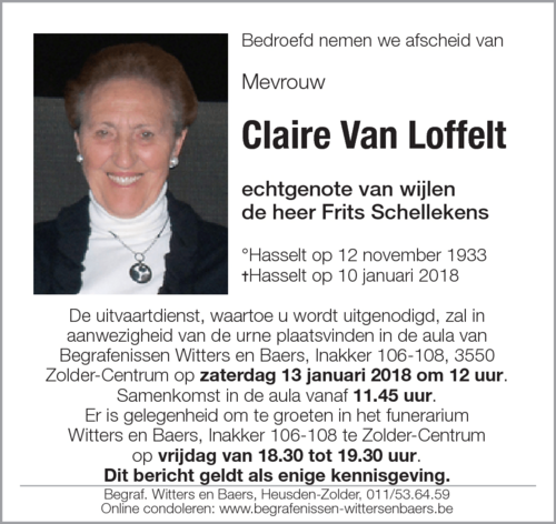 Claire Van Loffelt