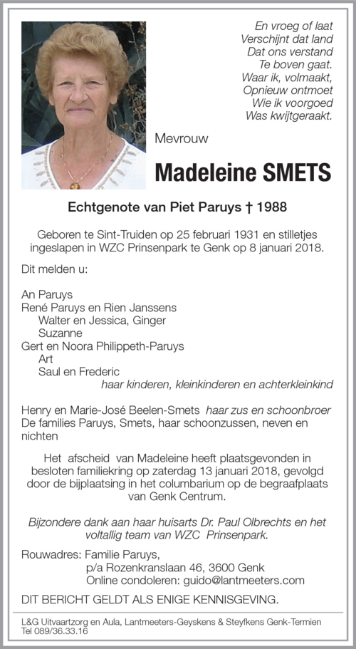 Madeleine SMETS