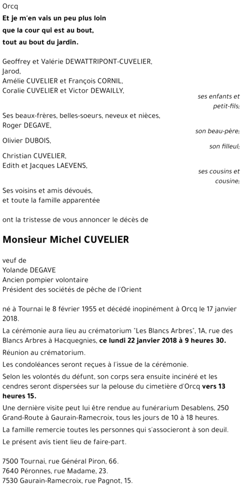 Michel CUVELIER