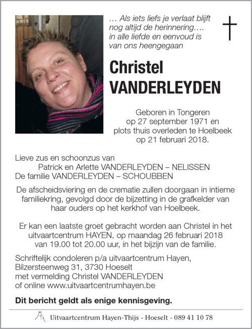 Christel VANDERLEYDEN