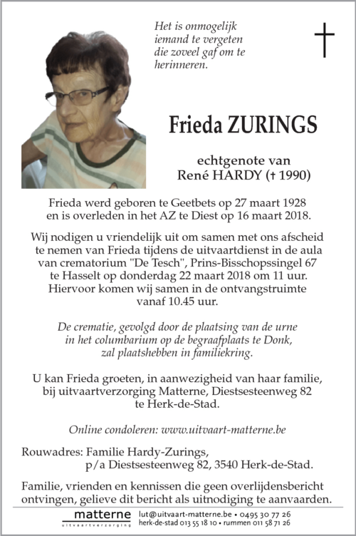 Frieda Zurings