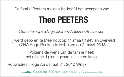 Theo Peeters