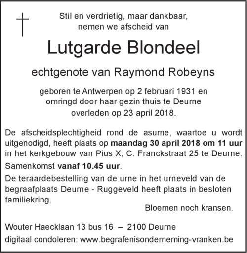 Lutgarde Blondeel