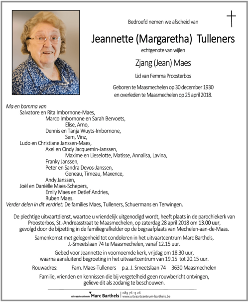 Margaretha Tulleners