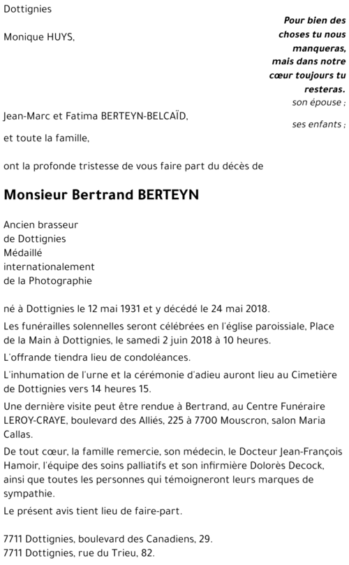 Bertrand BERTEYN