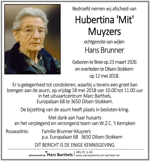 Hubertina Muyzers