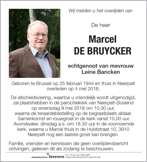 Marcel De Bruycker