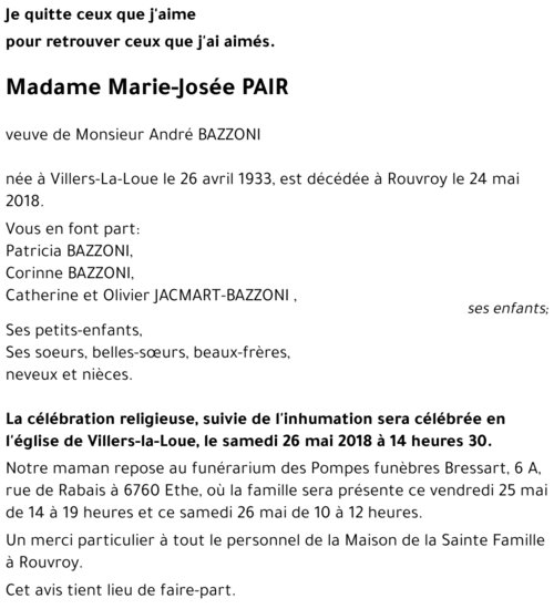 Marie-Josée PAIR 