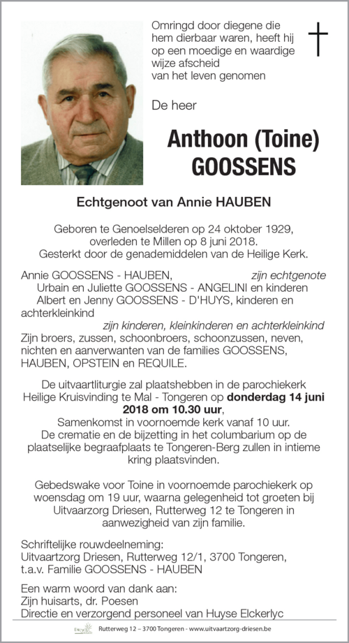 Anthoon Goossens